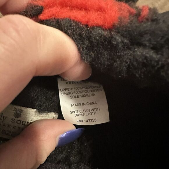 Simply Southern Platform Mule Clog Slipper Buffalo Plaid Size 9 Women’s Red - Picture 6 of 10